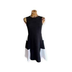 Andria Lieu Collection dress sleeveless black white XS